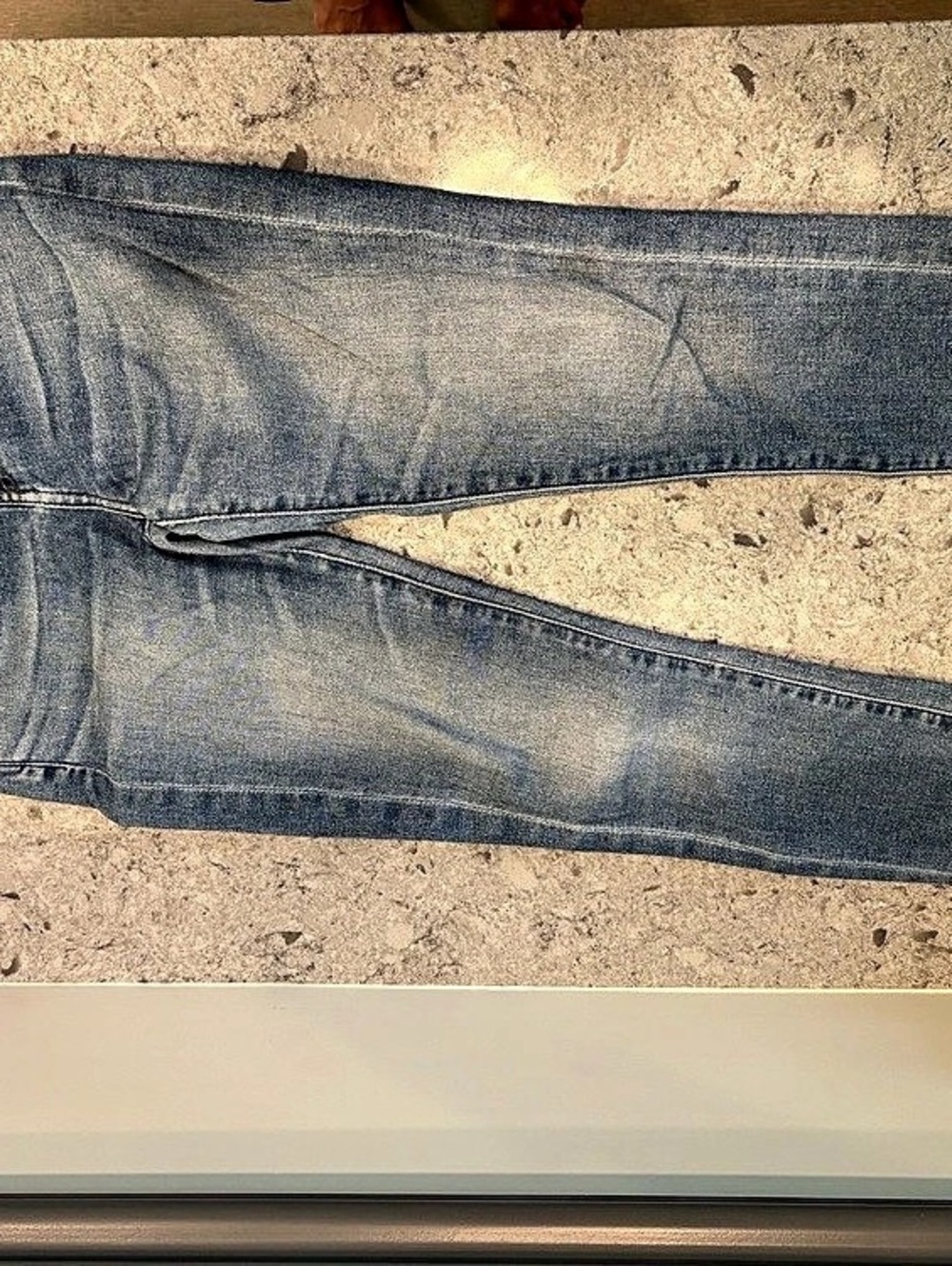 7 For All Mankind  Straight Leg Jeans in Blue Waist 25